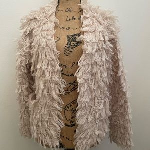 ASTR the label Darby Sweater Cardigan in Pale Blush (Cream)